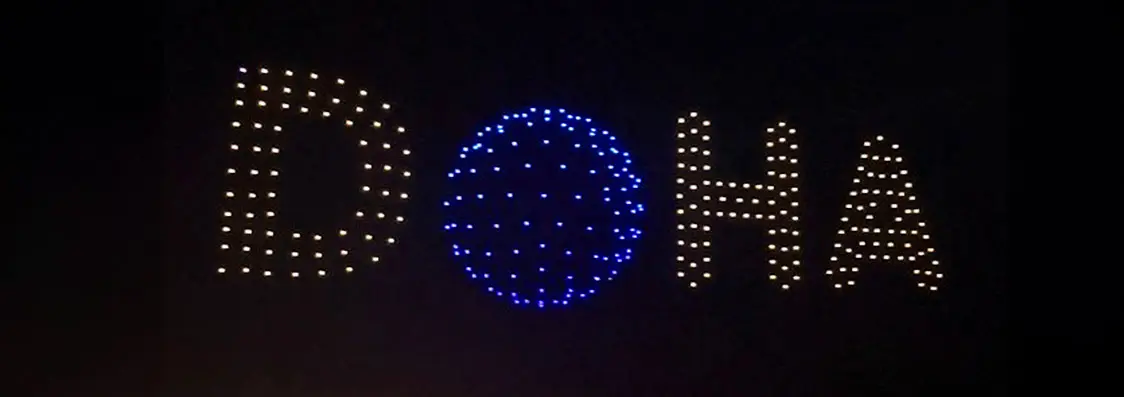 Doha space drone show